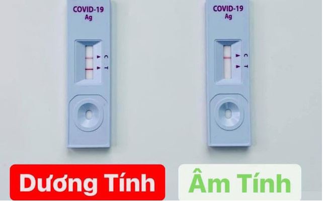 Cách đọc kết quả xét nghiệm nhanh kháng nguyên COVID-19.